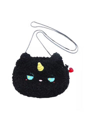 MUKTANK X QUANDO Cute Cat Plush Bag かわいい猫のぬいぐるみバッグ