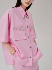 MUKZIN 作業服の新しい中国風シャツ -輝かしい夢