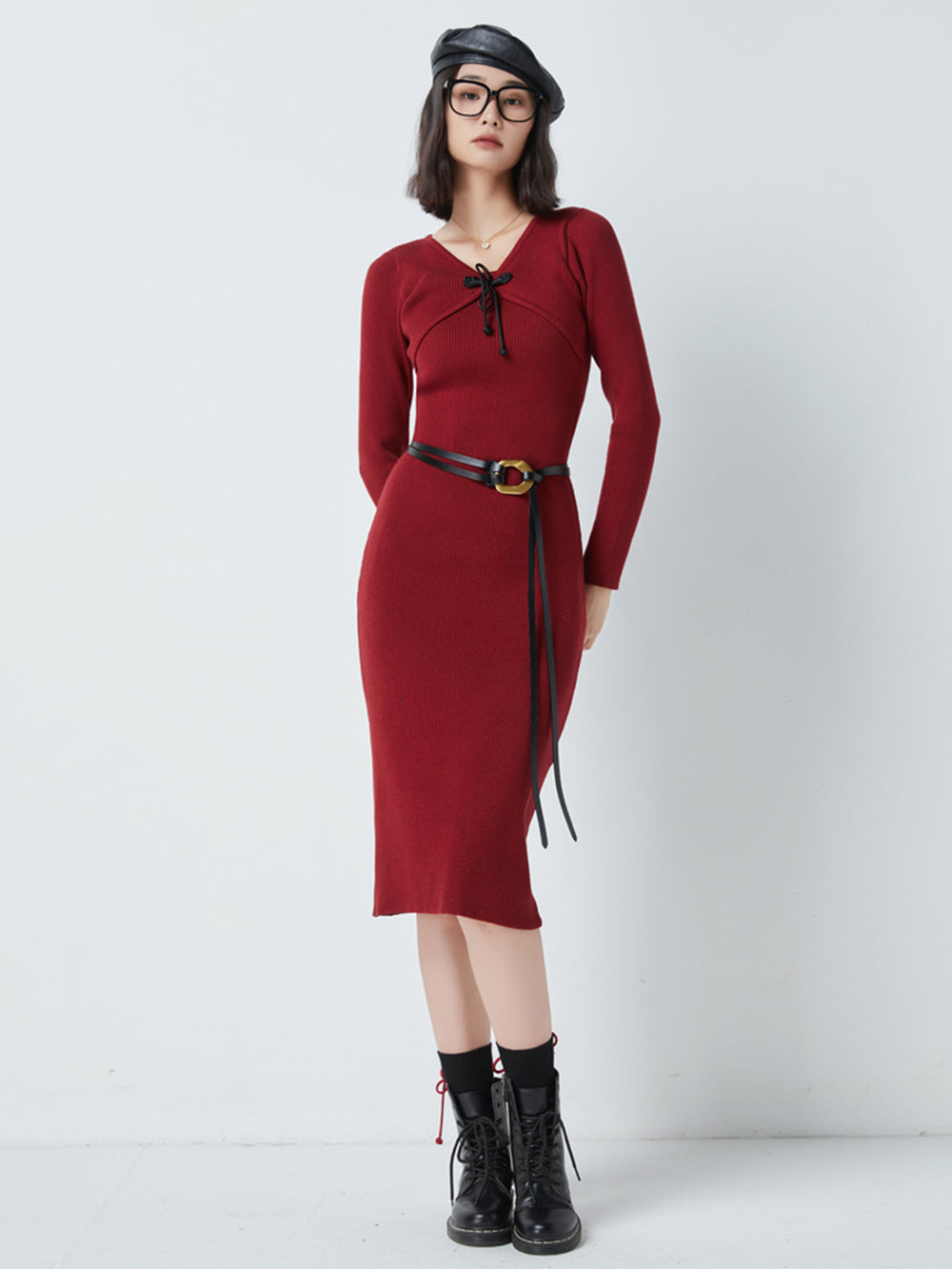 MUKZIN ムクジン ミニチャイナドレス ピンク スパンコール