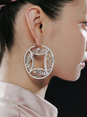 MUKTANK X GEL E LUA  Earrings ドラゴンコインステートメントピアス