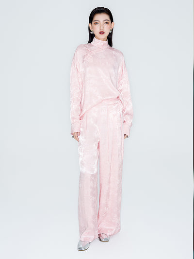 MUKZIN玲瓏の「酔花陰」垂れ感ワイドパンツ