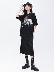 MUKTANK×CUUDICLAB 新作合わせやすいカジュアルプリントTシャツ
