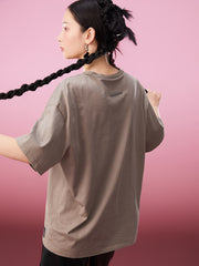 MUKZIN パンダプリントルーズ２色カジュアル着やすいTシャツ-新武旦