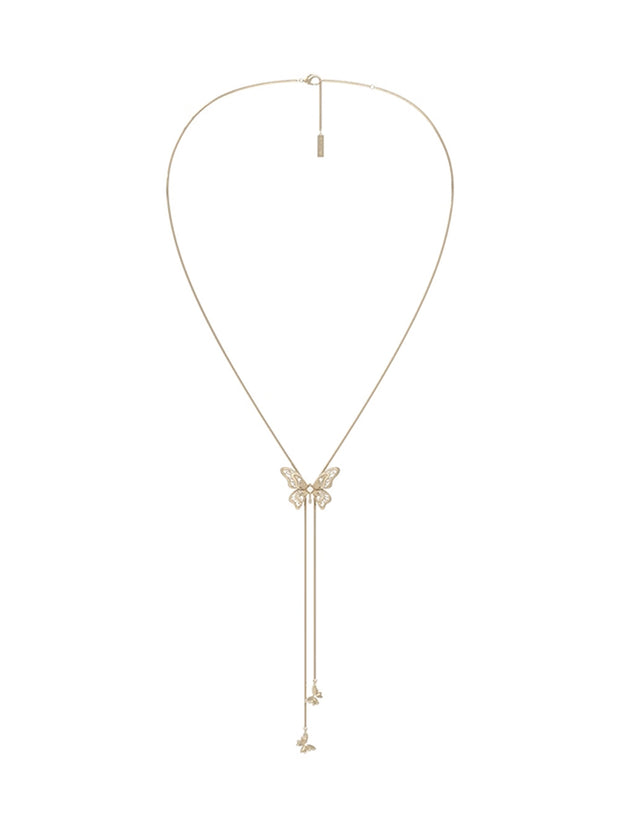 MUKTANK×SUN HUNTER “羽化（うか）”レース蝶プルアウトネックレス