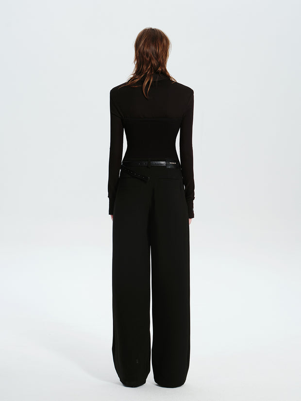 MUKTANK×MODULER 「紙人間」ニット混紡スリムフィットブレザー