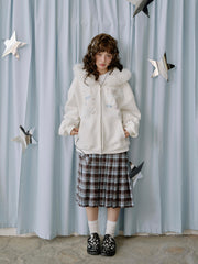 MUKTANK×LOUMUTAKU 天使ウサギテリークロスカーディガンスウェットシャツ