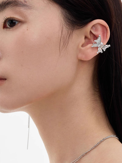 MUKTANK x SUN HUNTER  AB Ear Cuff クリスタル バタフライ AB イヤーカフ