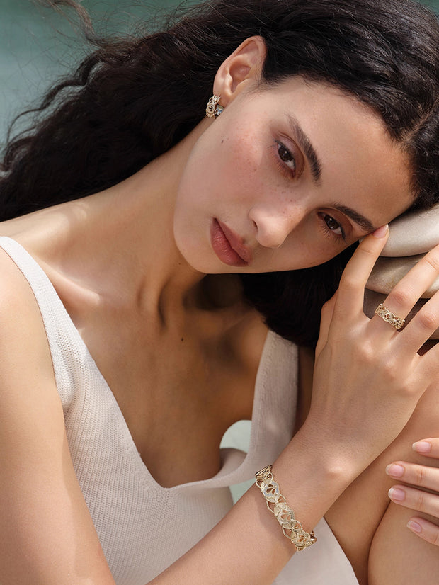 MUKTANK×SUN HUNTER “羽化（うか）”レース蝶ブレスレット