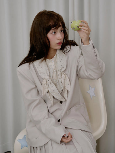 MUKTANK×LOUMUTAKU 水玉ボウカラーセット（ジャケット付き）