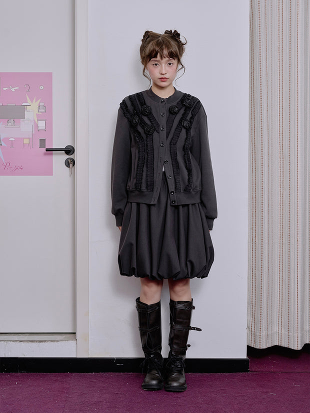 MUKTANK×LOUMUTAKU 立体フラワーベースボールジャケット