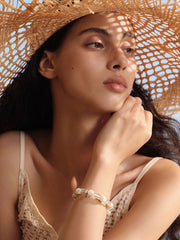 MUKTANK×SUN HUNTER“浮光（ふこう）”人魚の涙の水晶ブレスレット