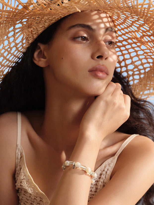 MUKTANK×SUN HUNTER“浮光（ふこう）”人魚の涙の水晶ブレスレット