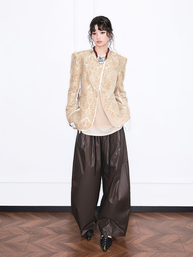 MUKZIN「雲瑤の境地」レトロジャコードバロックカラーブロックスーツジャケット