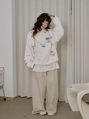 MUKTANK×LOUMUTAKU Y2K フォークチェーンキャミソールスウェットシャツ