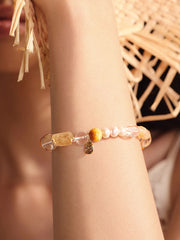 MUKTANK×SUN HUNTER“浮光（ふこう）”夕焼けクリスタルブレスレット