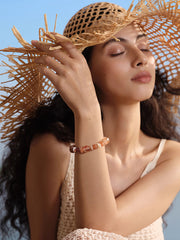 MUKTANK×SUN HUNTER“浮光（ふこう）”サンストーンクリスタルブレスレット