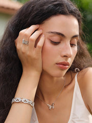 MUKTANK×SUN HUNTER “羽化（うか）”レース蝶ブレスレット