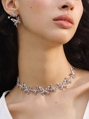 MUKTANK×SUN HUNTER “羽化（うか）”精巧に作られたレース蝶ネックレス