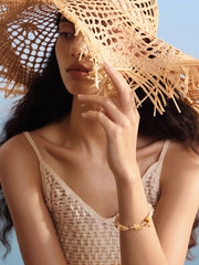 MUKTANK×SUN HUNTER“浮光（ふこう）”夕焼けクリスタルブレスレット