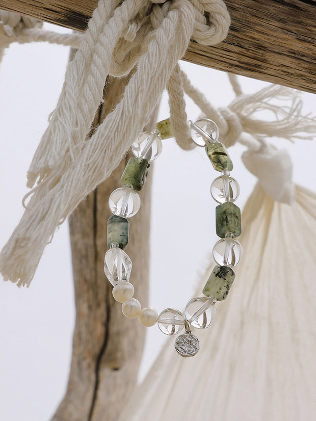 MUKTANK×SUN HUNTER“浮光（ふこう）”森のクリスタルブレスレット