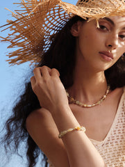 MUKTANK×SUN HUNTER“浮光（ふこう）”柔らかい光の敷物クリスタルブレスレット