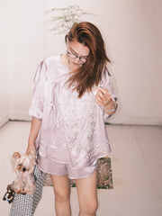 MUKZIN「 カプセルシリーズ 」伝統的な中国刺繍セットのトップス