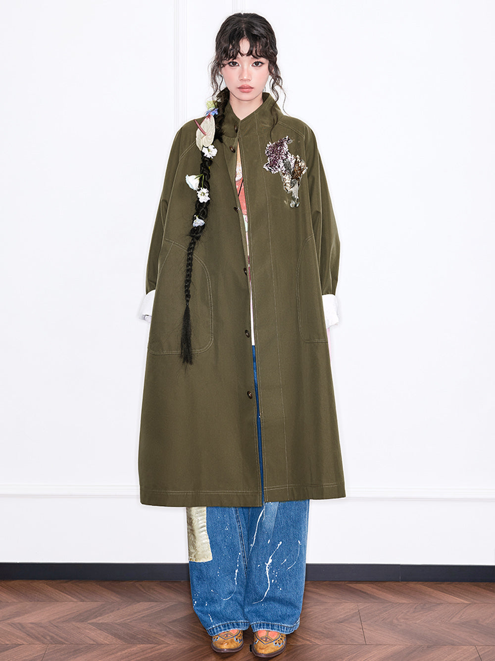 mukzin ショートジャケット 楽天市場】ENC エンク layered design short jacket