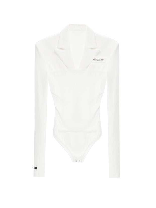 MUKTANK×MODULER 「紙人間」ニット混紡スリムフィットブレザー