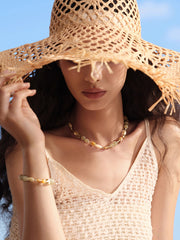 MUKTANK×SUN HUNTER“浮光（ふこう）”柔らかい光の敷物クリスタルブレスレット