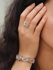 MUKTANK×SUN HUNTER “羽化（うか）”レース蝶ブレスレット