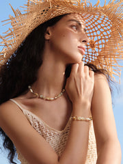 MUKTANK×SUN HUNTER“浮光（ふこう）”柔らかい光の敷物クリスタルブレスレット