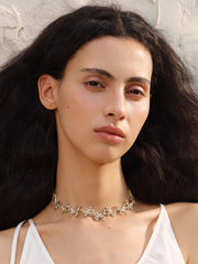 MUKTANK×SUN HUNTER “羽化（うか）”精巧に作られたレース蝶ネックレス