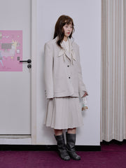 MUKTANK×LOUMUTAKU 水玉ボウカラーセット（ミディスカート付き）