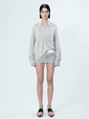 MUKTANK×MODULER パール刺繍ヘビーディテールポロシャツ