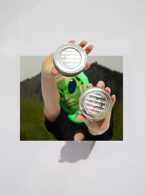 MUKTANK X LASTLAZY トレンディで個性的な YOYO ファンのショルダークロスバッグ