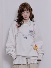 MUKTANK×LOUMUTAKU Y2K フォークチェーンキャミソールスウェットシャツ