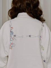 MUKTANK×LOUMUTAKU Y2K フォークチェーンキャミソールスウェットシャツ