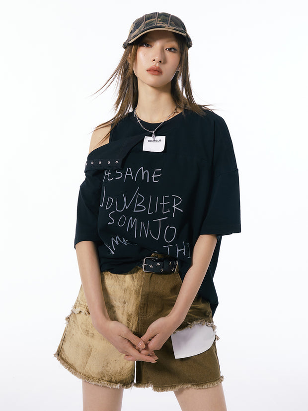 MUKTANK×WESAME ルーズレトロ風合わせやすい人気定番ショートパンツ