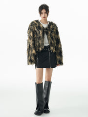 MUKTANK X WESAME ファッション短いタッセルコート