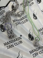 MUKTANK X Mandarin Zan Club デザイナーブランドオリジナルレトロネックレス