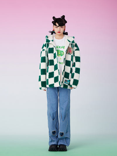 MUKZIN 新品快適チェック柄コート寅年特集 -囍XI