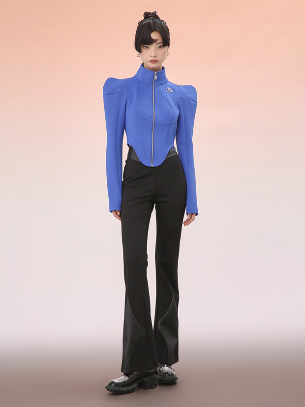 MUKZIN 新品高品質ファッションハイウエストパンツ-宇宙の落書き