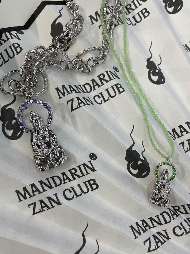 MUKTANK X Mandarin Zan Club 伝統的ビーズ飾り人気高品質ネックレスアクセサリー
