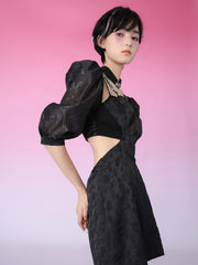 MUKZIN オリジナルファッション目立つ高品質ワンピース-蝶の夢